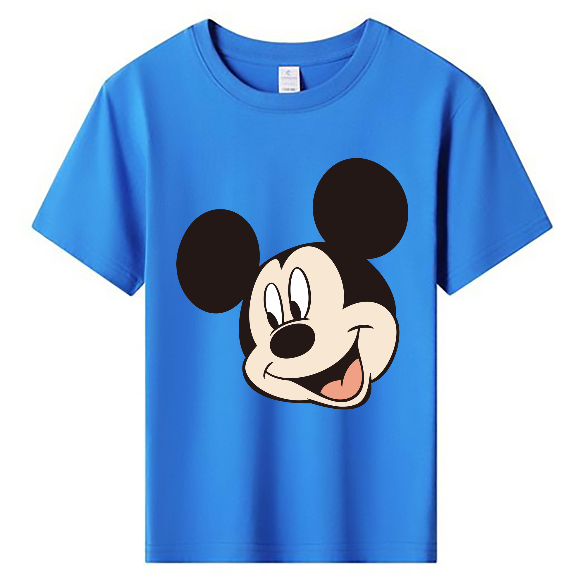 ミッキーマウス Mickey Mouse 綿100％キッズTシャツ（フロントプリント）